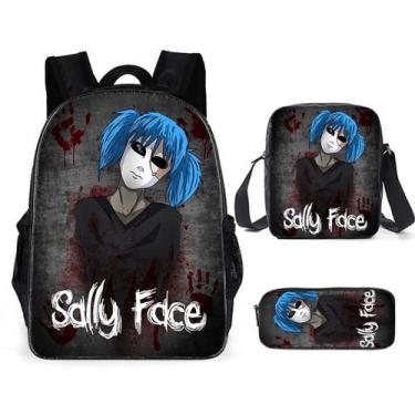 Imagem de Conjunto de mochilas Sallys Faces School Students com bolsa de ombro -