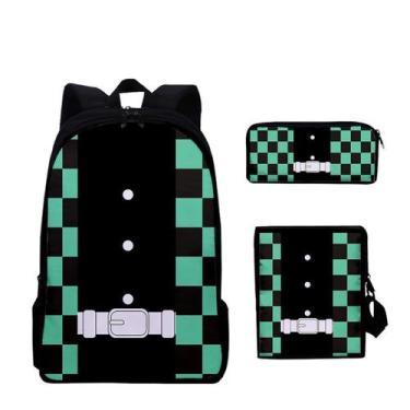 Imagem de Conjunto de mochilas Demons Slayers Kamados Tanjirous Anime School - y
