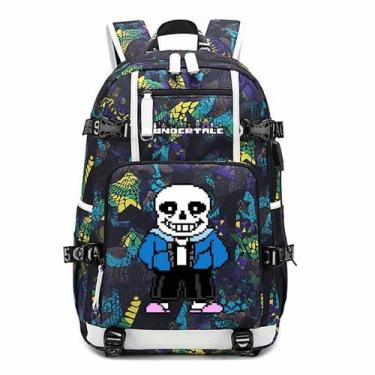 Imagem de Mochila Undertales Sans Cartoon Kids School 30x15x47cm - Yiweisai