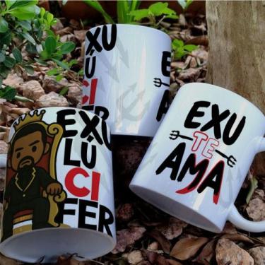 Imagem de Canecas Exú Te Ama 325ml Ceramica - PRESENTE PERSONALIZADA - Live sub 