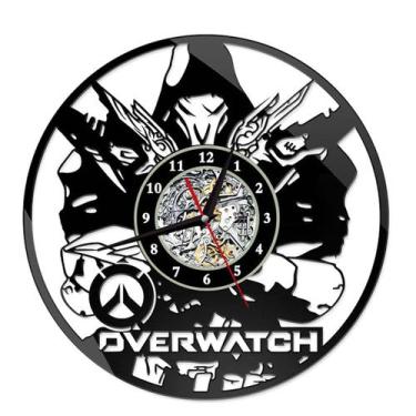 Imagem de Relógio de parede Soldier 76 Genji Overwatch, disco de vinil, anime - 