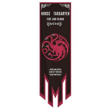 Imagem de Tapeçaria para pendurar na parede Game of Thrones Targaryens Anime 30x