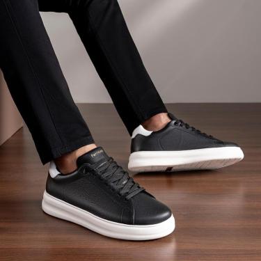 Imagem de Tênis Masculino Ferricelli Couro Macio Conforto Casual-Masculino
