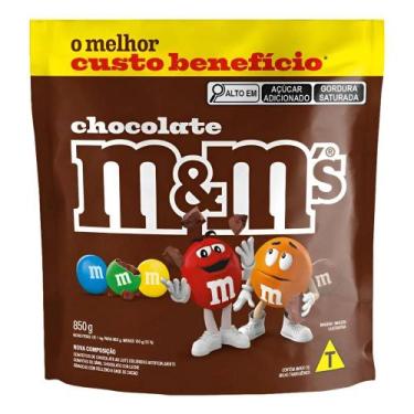 Imagem de Confeito Clássico Chocolate M&Ms Ao Leite 850g  Pacote Econômico, Tama