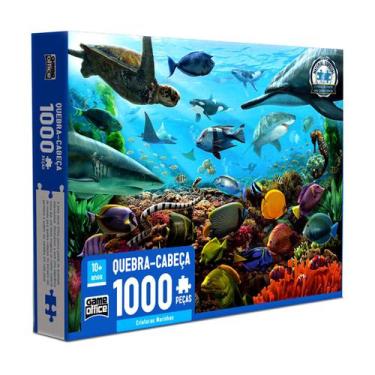 Imagem de Quebra Cabeça 1000 Peças - Criaturas Marinhas - Toyster