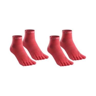 Imagem de Meias Esportivas COOLMAX Respiráveis E Leves De Cinco Dedos Para Corri