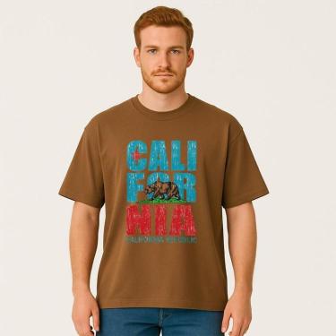 Imagem de Camiseta Oversized Masculina REPUBLICA DA CALIFORNIA Exclusiva Algodão Premium-Masculino