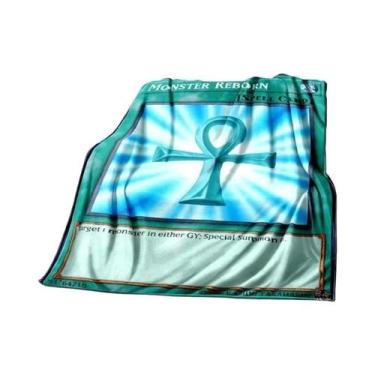 Imagem de Cobertor De Pelúcia Macio Yu Gi Oh Anime Dragão Branco De Olhos Azuis 