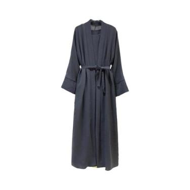 Imagem de Conjunto De Jilbab Muçulmano Solto Para Mulheres Com Cinto, Vestido In