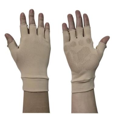 Imagem de Luva Curta c/Proteção Solar UV50 Antiderrapante - Buritis Cor:BegeTama