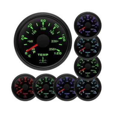 Imagem de Medidor De Temperatura Da Água De 52mm 2 Polegadas 0 a 120  Luz De Fun