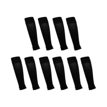 Imagem de 5 pares novas meias de futebol caneleiras capa de perna homens mulhere