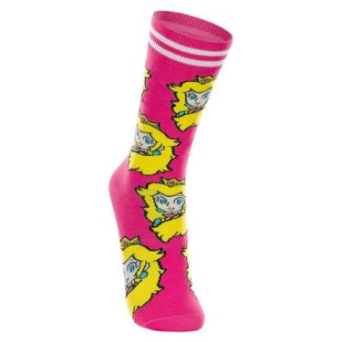 Imagem de Meia Super Mario Lupo Cano Longo Unissex Adulto Juvenil Tamanho:37-44C