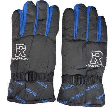 Imagem de Luva de Moto Motoqueiro Esportiva Antiderrapante  R Sports, Azul