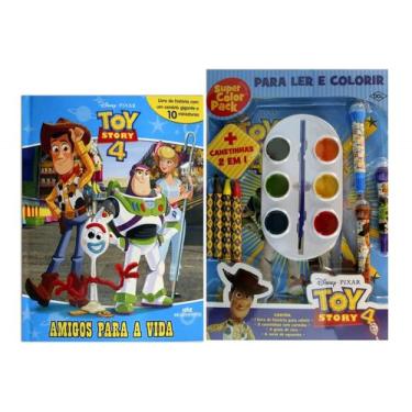 Imagem de Kit de livros infantis:   super color pack toy story 4 + miniatura ami