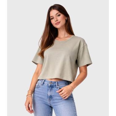 Imagem de Blusa Feminina Com Recorte Nas Costas Infinita Cor Verde, P, Verde