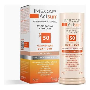 Imagem de Imecap Actsun Fps50 14g Protetor Solar Facial Bastão Cores 1.0 Claro 2
