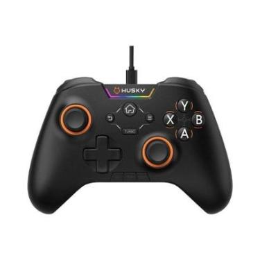 Imagem de Controle Husky Hunter, Com Fio, Compativel com PC/Android/iOS, 24 Botões Programáveis, RGB-Unissex