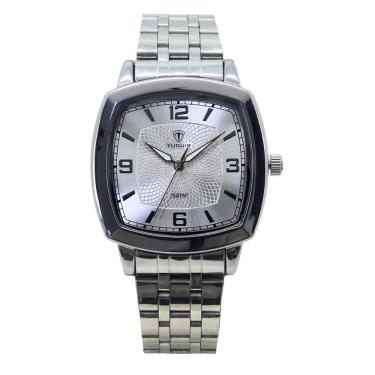 Imagem de Relógio Tuguir Masculino Ref: Tg30379 Casual Retangular Prateado