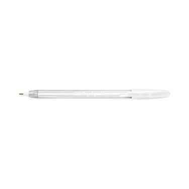 Imagem de Caneta Gel Cis Trigel Corpo Triangular Tinta Branca 1.0mm