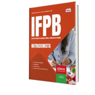 Imagem de Apostila IFPB - Nutricionista - Apostilas Opção