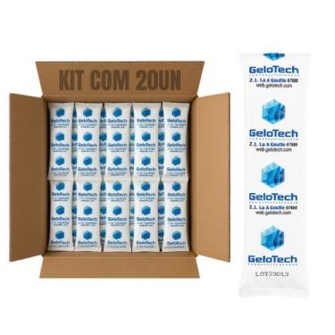 Imagem de Gelo Reutilizável Flexível 20 Unidades 45g Para Lancheira - Gelotech