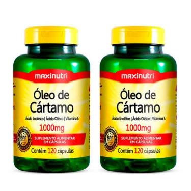 Imagem de Kit 02 Oleo de Cartamo 1000mg com 120 Caps Maxinutri
