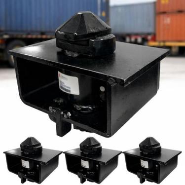 Imagem de Kit 4 Caixa Lock Engate Container Acoplamento Conteiner 4 Un - Uniferr