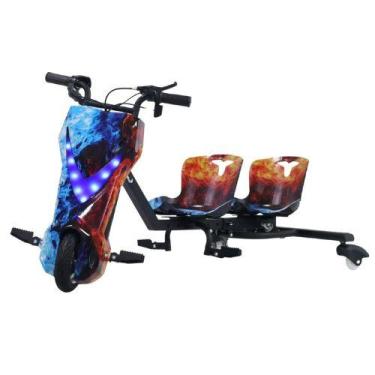 Imagem de Triciclo Elétrico Drift Com Dois Acentos 250W Com Luz e Sons Importway
