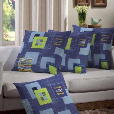 Imagem de 6 Capas de Almofada Decoração Sala ou Quarto 40CM x 40CM - raner, Azul