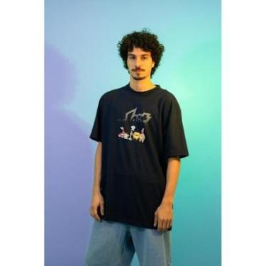 Imagem de Camiseta Lost 22622017 Bob Fun - Preto-Masculino