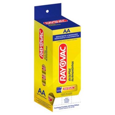 Imagem de PILHA PEQUENA AA RAYOVAC AMARELINHA - CAIXA COM 48un