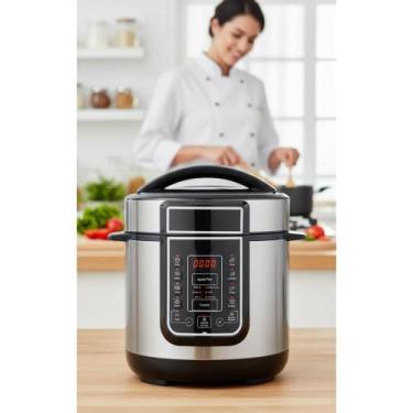 Imagem de Panela Pressão Elétrica Digital 3L 700W Cozinha Rápido - Congratulatio