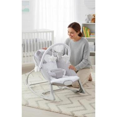 Imagem de Cadeira Descanso Bebê Musical Urso Polar 18kg Cinza - Congratulations 