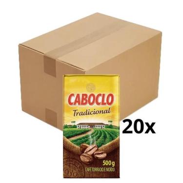 Imagem de Café CABOCLO Tradicional 500g Caixa com 20 Unidades