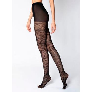 Imagem de Meia-Calça Fio 20 Lupo Loba 05785-002 Desenhada Poliamida T. P/GG, P, 
