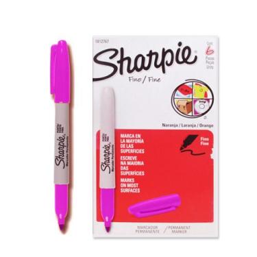Imagem de Marcador Permanente Sharpie Ponta Fina Magenta C/6