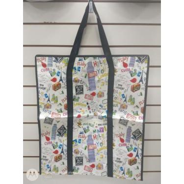 Imagem de Bolsa sacolão de viagem com ziper - D"bel, Branco