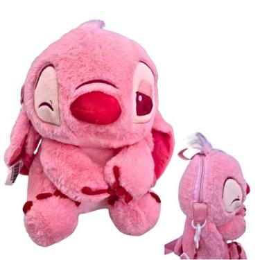 Imagem de Mochila Bolsa Pelúcia Angel 2 Em 1 - Com Xepa Fofa Com Alça - MEGA TOY
