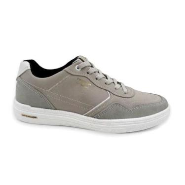 Imagem de Sapatênis Masculino Pegada de Couro Nitro 112003, Cinza, Branco, 39
