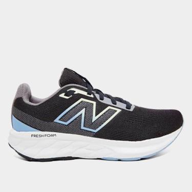 Imagem de Tênis New Balance Foam 520 V9 Feminino, Preto, Azul claro, 34