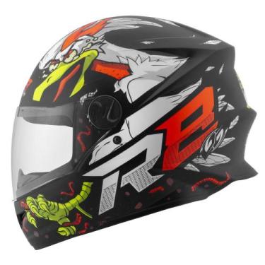 Imagem de Capacete de Moto Fechado R8 Rocket Chicken Fosco Pro Tork