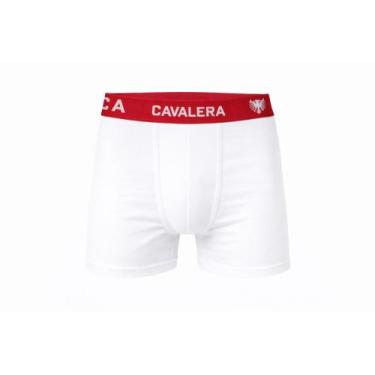 Imagem de Cueca Boxer Masculina Cavalera Cotton Algodão Branco, Branco, P