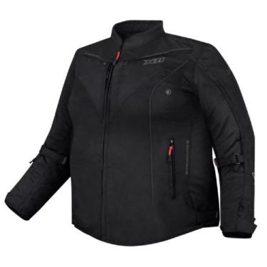 Imagem de Jaqueta Feminina X11 Stretch Plus Size Impermeável Moto, Preto, G