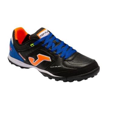 Imagem de Chuteira de Society Joma Top Flex Couro Natural, Azul, 42