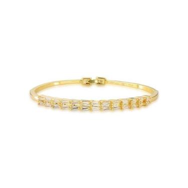 Imagem de Bracelete oval dupla fileira de cristais  - NATY EIRAS