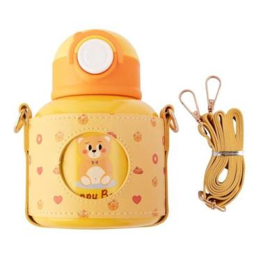 Imagem de Garrafa Infantil Criança Térmica C/ Alça 500ml Água Alumínio - Clink, 