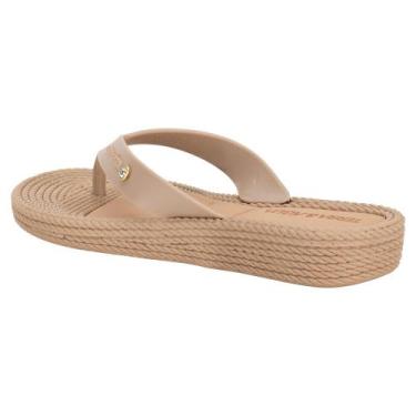 Imagem de Tamanco feminino flat terra & água 210012, Bege, 35