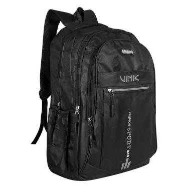 Imagem de Mochila para Notebook Sport 4 Bolsos Vkbag020 com Compartimento Acolchoado 15,6 e Porta USB a Preta Vinik