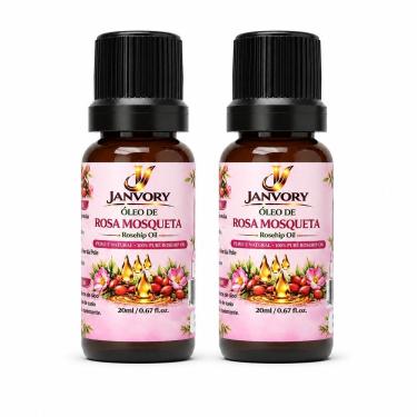 Imagem de Kit 2 Óleos de Rosa Mosqueta 100% Puro 2x20ml para Hidratação Regeneração e Nutrição da Pele